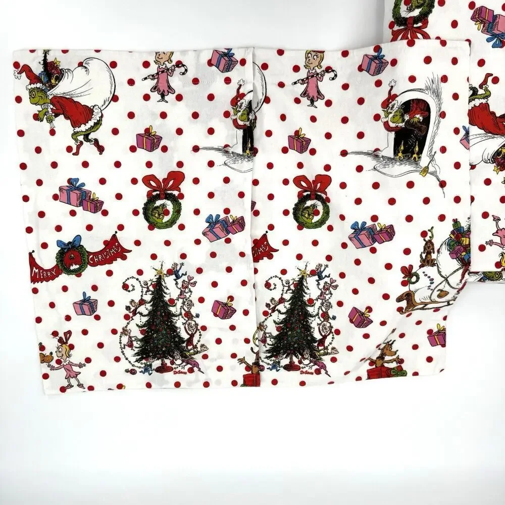 Pottery Barn Teen Dr. Seuss’s The Grinch & Max Flannel Twin Duvet Cover & Sham